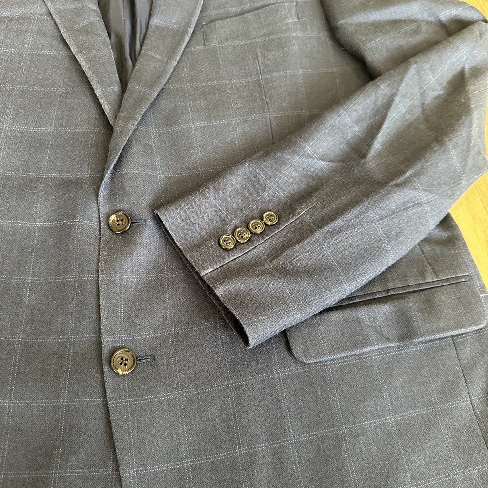 Lauren Ralph Lauren Men's Sport Coat Silk/Wool Blend 46XL Blue Large Check - Picture 3 of 8